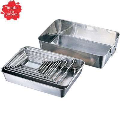 18-8 Stainless Steel Square Tray made in Japan