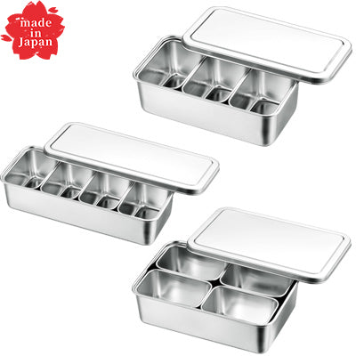 18-8 Stainless Steel Mini Seasoning Tray (Mini No.00) Condiment Container made in Japan