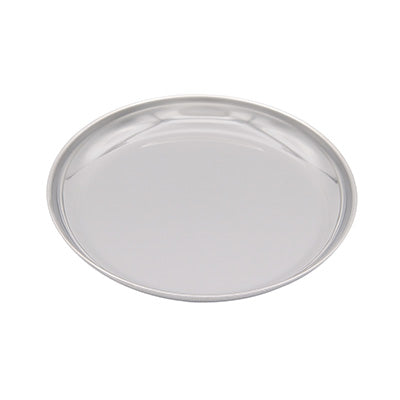 stainless steel round plate 10 plates set(school lunch plate) Preparation of ingredients display for meals