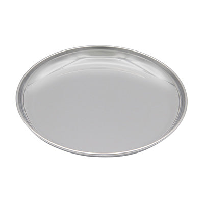 stainless steel round plate 10 plates set(school lunch plate) Preparation of ingredients display for meals