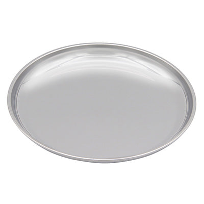 stainless steel round plate 10 plates set(school lunch plate) Preparation of ingredients display for meals