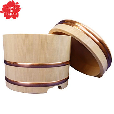 Edo Bitsu(lid set)ohitsu.wooden.sawara made in Japan