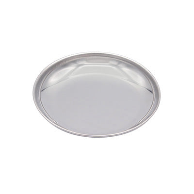 stainless steel round plate 10 plates set(school lunch plate) Preparation of ingredients display for meals
