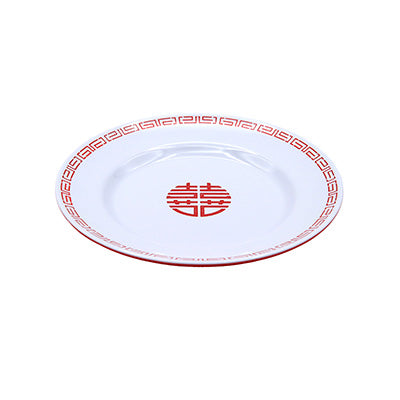 Chinese flat dish 5 plates melamine tableware
