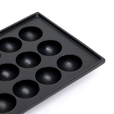 Cast Iron Takoyaki Pan – 18 Large Cups(Each: 4.5cm×2.4cm) for Large Takoyaki, Kodama Imono