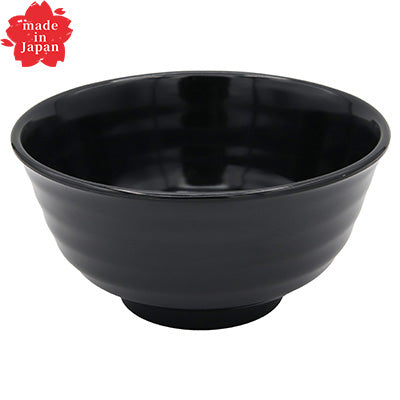 Melamine Large Donburi Bowl – (Φ16.9cm×8.4cm 1L) – “Kokuyu”Melamine Tableware Series – Made in Japan