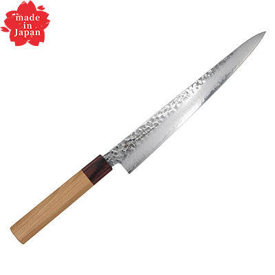 Sakai Takayuki 33-Layer Hammered Damascus Wa-Sujihiki Knife 24cm(33 layer Damascus Japanese style series) made in Japan
