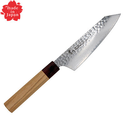 Sakai Takayuki 33-Layer Hammered Damascus Wa-Kengata Santoku 16cm(33 layer Damascus Japanese style series) made in Japan