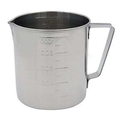 18-8 Stainless Steel Measuring Cup (200cc~5000cc)(with mouth .mizu masu)