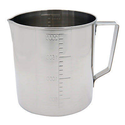 18-8 Stainless Steel Measuring Cup (200cc~5000cc)(with mouth .mizu masu)