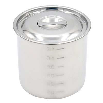 Molybdenum Stainless Steel Zundo Pot・Round Kitchen Pot (with Measuring Scale) 10cm~