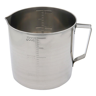 18-8 Stainless Steel Measuring Cup (200cc~5000cc)(with mouth .mizu masu)