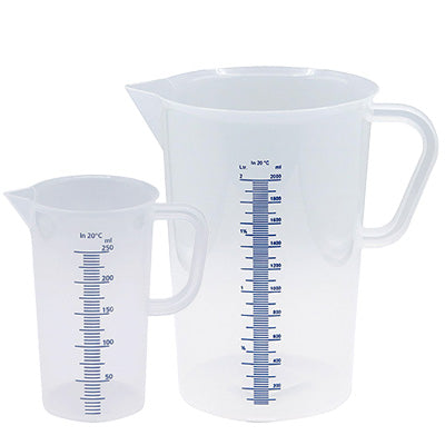German-Made Water Measuring Cup – Polypropylene White (250cc to 5000cc)