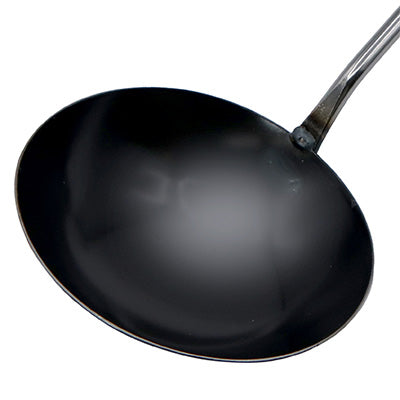 Iron Chinese Ladle Kanda Iron Wok Tool, (Φ10cm 130cc ~ Φ13cm 270cc) Commercial Use made in Japan