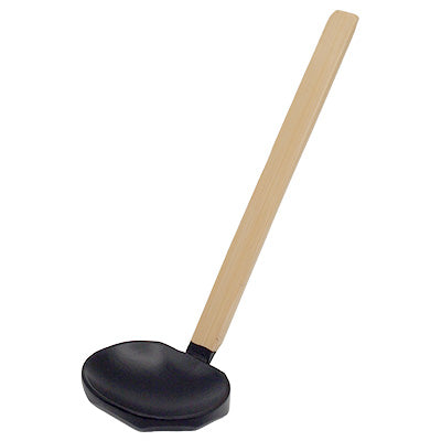 Handmade Japanese Wooden Ladle -Black Stained "Inaka Shakushi"【DO-EN】