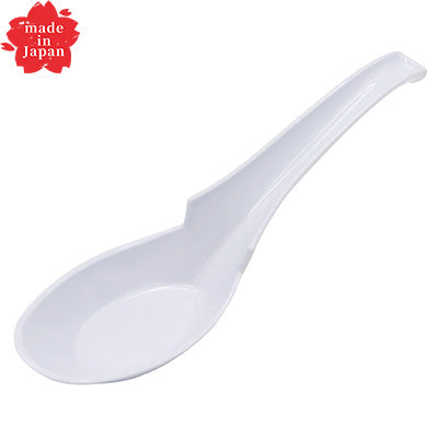 Melamine Ramen Spoons with Hook – 2 piece~ (16cm), Dishwasher Safe, Made in Japan, for Professional Use