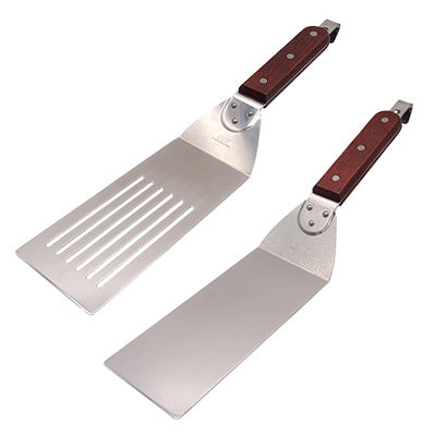 18-0 Stainless Steel Wooden Handle Multi-Purpose Turner (Width: 7.6 cm) Dumplings Steak