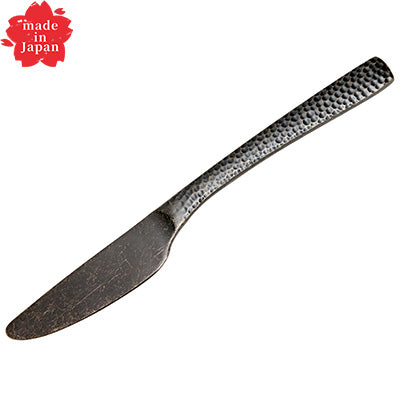 Takumi 20.7cm Stainless Steel Dessert Knife – Antique Gold Finish, Wave-Edged, Matching Handle, Made in Japan