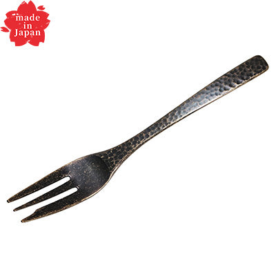 Takumi Stainless Steel Cake Fork 14.5cm – Antique Gold, Made in Japan