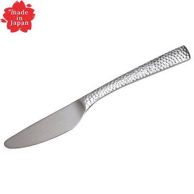 Takumi Stainless Steel Dessert Knife 20.7cm – XM-7, Wave Edge, Hammered Finish, Made in Japan