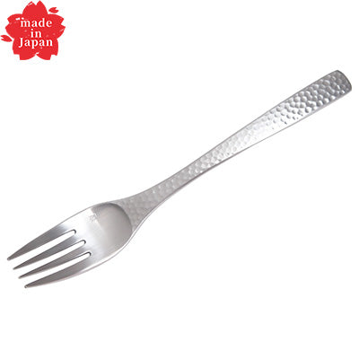 Takumi Stainless Steel Dessert Fork 18.2cm – XM-7, Hammered Finish, Made in Japan