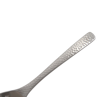 Takumi Stainless Steel Dessert Spoon 18cm – XM-7, Hammered Finish, Made in Japan