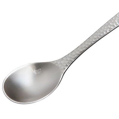 Takumi Stainless Steel Coffee Spoon 12.1cm – XM-7, Hammered Finish, Made in Japan
