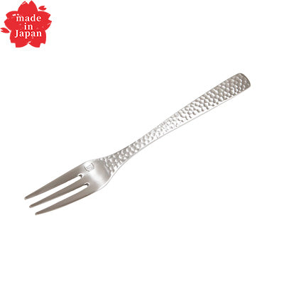 Takumi Stainless Steel Hime Fork 12.5cm – XM-7, Hammered Finish, Made in Japan