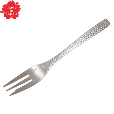 Takumi Stainless Steel Cake Fork 14.5cm – XM-7, Hammered Finish, Made in Japan