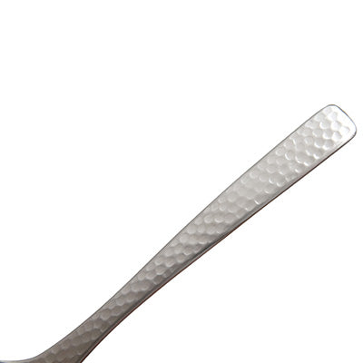 Takumi Stainless Steel Bouillon Spoon 15cm – XM-7, Hammered Finish, Made in Japan