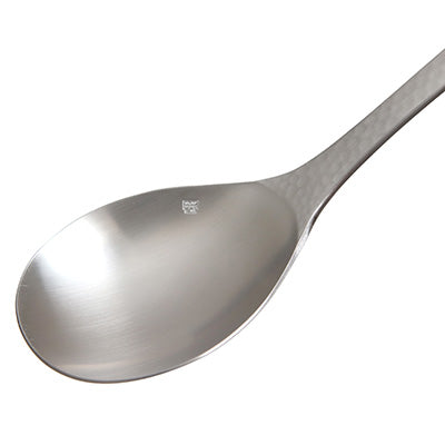 Takumi Stainless Steel Service Spoon 20.8cm – XM-7, Hammered Finish, Made in Japan