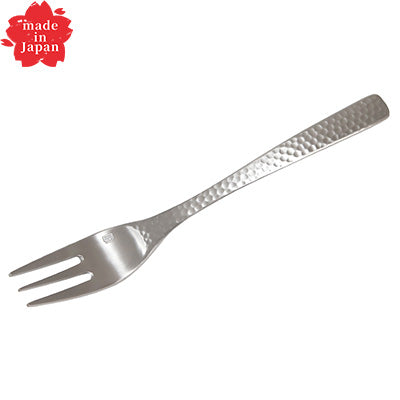 Takumi Stainless Steel Fruit Fork 15.4cm – XM-7, Hammered Finish, Made in Japan