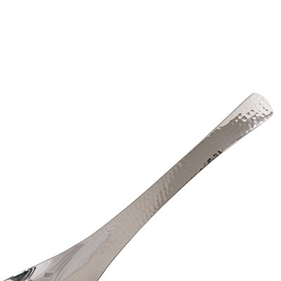Stainless Steel Hammered Soup Spoon 17.7cm – Solid (No Hole)