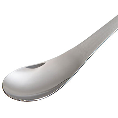 Stainless Steel Hammered Soup Spoon 17.7cm – Solid (No Hole)