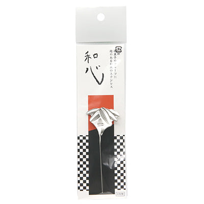 Stainless Steel Wagokoro Toothpick – Bamboo Leaf Design – 8.4cm – Made in Japan