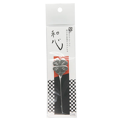 Stainless Steel Wagokoro Toothpick – Four-Leaf Design – 9cm – Made in Japan