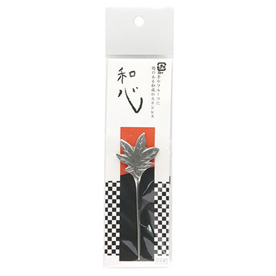 Stainless Steel Wagokoro Toothpick – Maple Leaf Design – 9.2cm – Made in Japan