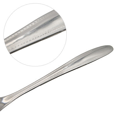 18-8 Stainless Steel Mustard Spoon 7.5cm – Rimmed