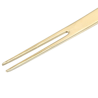 Stainless Steel Kanzashi Pick Fork – Gold – 9cm – Made in Japan
(Petit Cutlery Series)