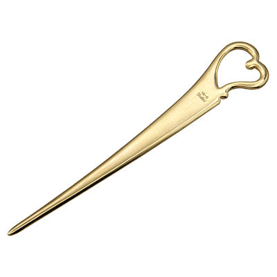 Stainless Steel Heart Pick – Gold – 9cm – Made in Japan
(Petit Cutlery Series)