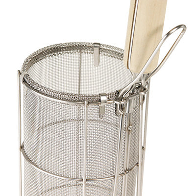Slim Stainless Steel Spaghetti Frying Tool with Wooden Handle made in Japan