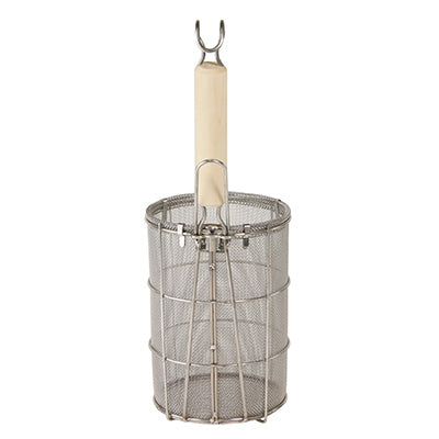 "Small" Stainless Steel Spaghetti Frying Tool with Wooden Handle made in Japan