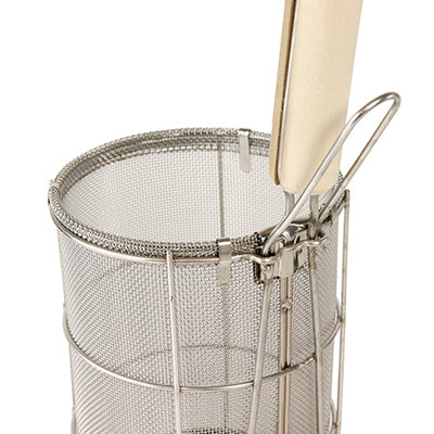 "Small" Stainless Steel Spaghetti Frying Tool with Wooden Handle made in Japan