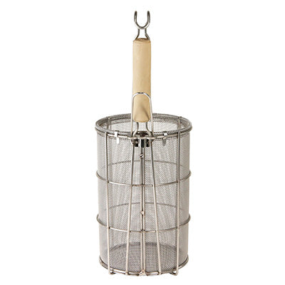 "Large" Stainless Steel Spaghetti Frying Tool with Wooden Handle made in Japan