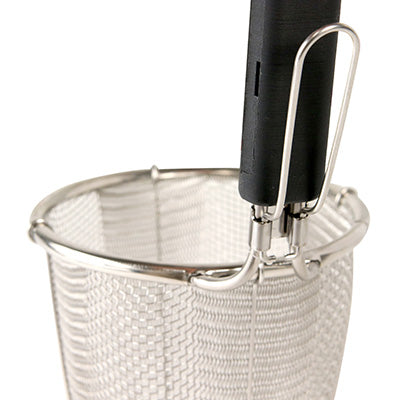 18-8 Stainless Steel Power G Strainer "Kiwami" with 66 Nylon Handle, Round Bottom (8 Mesh) – Made in Japan