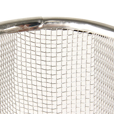 18-8 Stainless Steel Power G Strainer "Kiwami" with 66 Nylon Handle, Round Bottom (8 Mesh) – Made in Japan