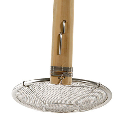 for Commercial Use Bamboo handle Soba Frying Tool Vertical handle 18cm