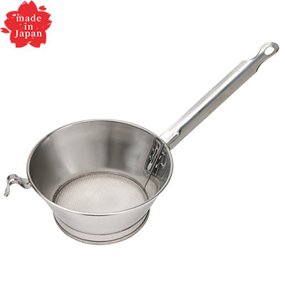 Stainless Steel Benkei (BK) Heavy-Duty Oil Strainer No.1 (Φ14.6cm・32 Mesh) – Made in Japan