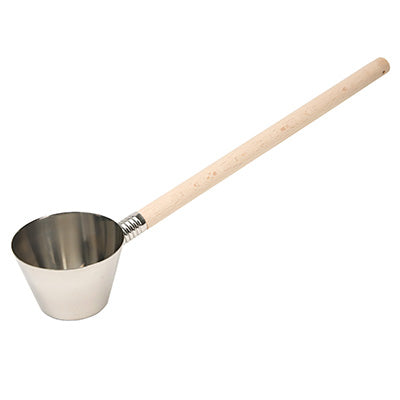 Stainless Steel Cooking Ladle with Wooden Handle (Medium,270cc) Udon Ladle