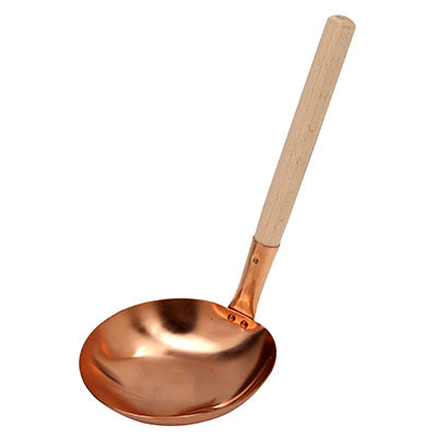Copper Caramel Pan with Wooden Handle (Ø10.3cm, Gas Stove Only) – Traditional Japanese Candy Maker, Made in Japan